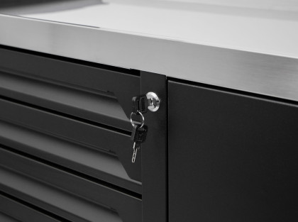 Dílenský vozík Expander s nářadím, 7 zásuvek a skříňka, 286 ks - AH0778