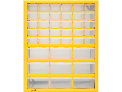 Organizér se zásobníky, 39 zásuvek, 475 x 380 x 160 mm