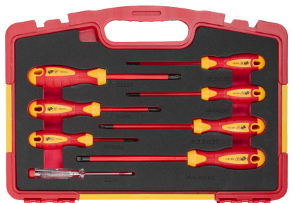 Elektrikářská sada nářadí, VDE kleště a šroubováky, 12 ks - AH12VDE