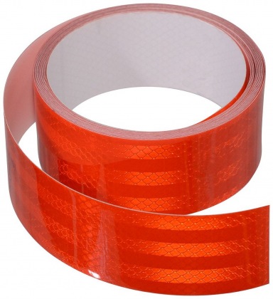 Samolepící páska reflexní 1m x 5cm červená