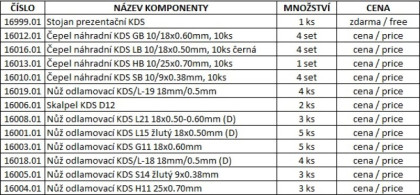 Stojan prezentační KDS (osazený)