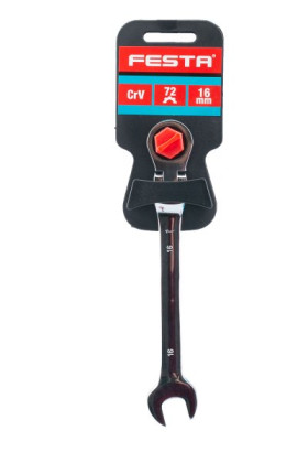 Klíč ráčnový  kloubový FESTA CrV 16mm 72T