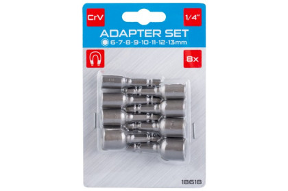 Sada adaptérů 1/4&quot; 6,7,8,9,10,11,12,13mm