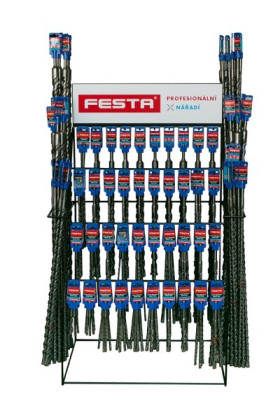 Stojan prezentační na vrtáky, sekáče FESTA