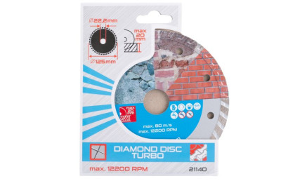 Kotouč diamantový DIAMANT 125x2x22.2mm TURBO