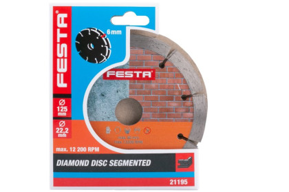 Kotouč diamantový FESTA segment dvojitý 125x6x22.2mm