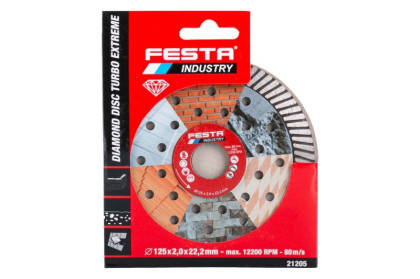Kotouč diamantový FESTA INDUSTRY Turbo Extreme 125x2.0x22.2mm