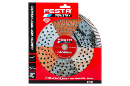 Kotouč diamantový FESTA INDUSTRY Turbo Extreme 230x2.6x22.2mm