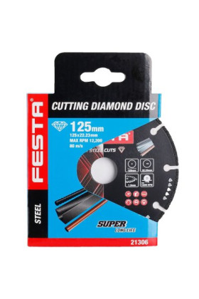 Kotouč diamantový FESTA na kov 125x1.3x22.2mm