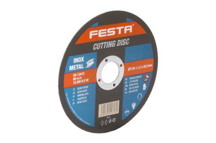 Kotouč řezný FESTA na kov 115x1x22.2mm plechový box 10ks