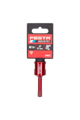 Korunka vykružovací diamantová 8mm M14 FESTA INDUSTRY