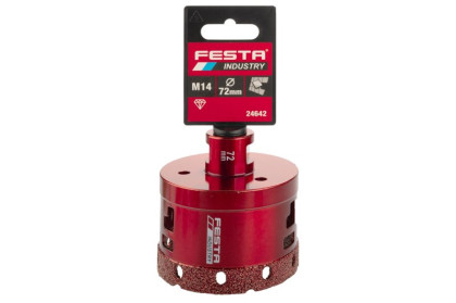 Korunka vykružovací diamantová 72mm M14 FESTA INDUSTRY