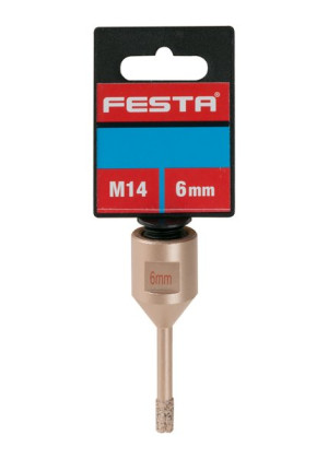 Korunka vykružovací FESTA diamantová 6mm M14