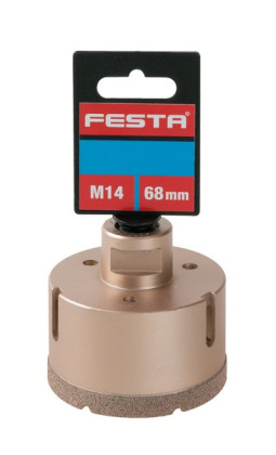 Korunka vykružovací FESTA diamantová 68mm M14