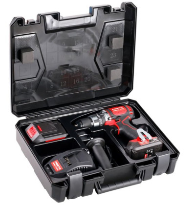 Vrtačka AKU s příklepem FESTA &quot;BRUSHLESS&quot; SHARE20V baterie 2 a 4Ah,nabíječka,kufr
