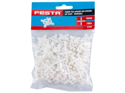 Křížky na obklady a dlažbu s úchytem 4mm FESTA, 100ks