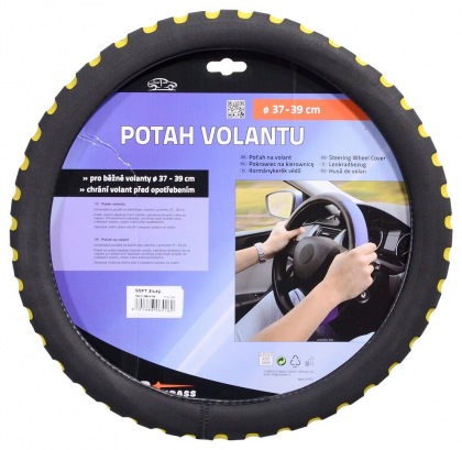 Potah volantu SOFT žlutý