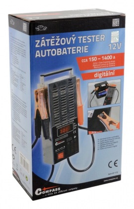 Tester autobaterie zátěžový LED