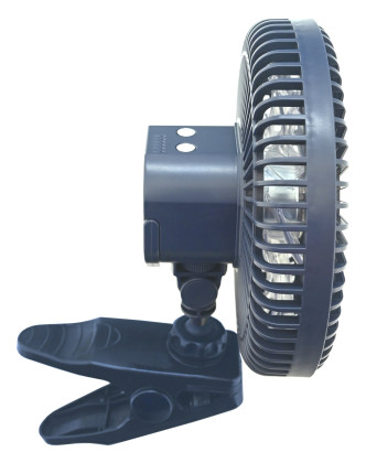 Ventilátor SILENT 210mm AKU nabíjecí 2000mAh s osvětlením klips