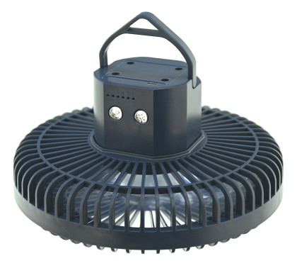 Ventilátor SILENT 210mm AKU nabíjecí 2000mAh s osvětlením klips