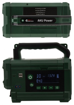 Kompresor / zdroj AKU Power starter 300A LiFePO4