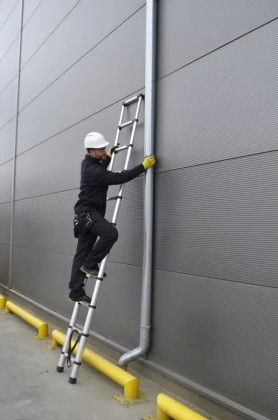 Hliníkový teleskopický žebřík, 11 stupňů, 3,2 m, max. zátěž 125 kg