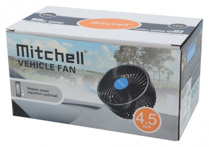 Ventilátor MITCHELL 115mm 24V na přísavku