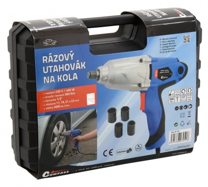 Rázový utahovák na kola 230V 450W 300Nm