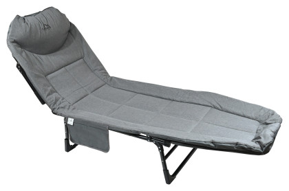 Lehátko kempingové skládací SOFA šedé polohovací