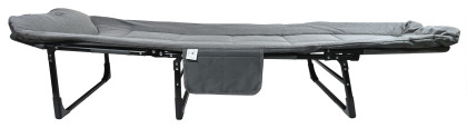 Lehátko kempingové skládací SOFA šedé polohovací