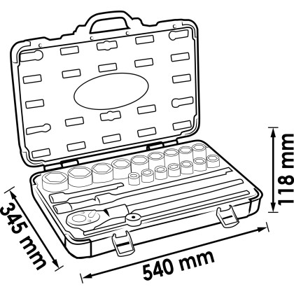 Gola sada 3/4", 19 - 50 mm - V2318N