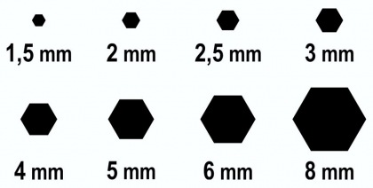 IMBUS sada 8ks 1,5-8mm