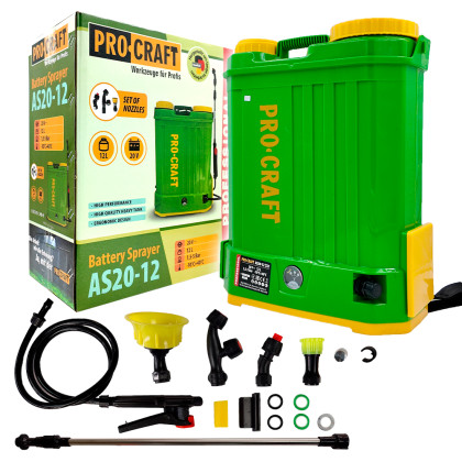 AKU postřikovač Procraft AS20-12 (bez baterie a nabíječky) | AS20-12