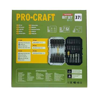 Sada bitů Procraft BS-37, S2 | BS-37