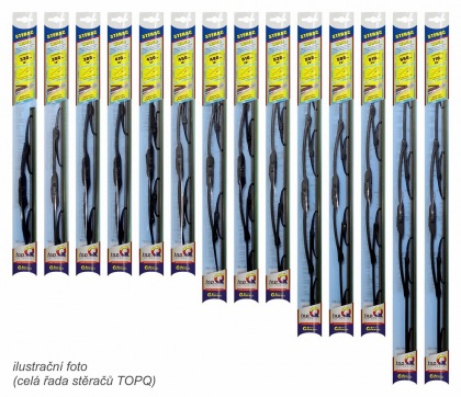 Stěrač kovový TOPQ  330 mm GRAFIT