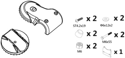 Náhradní upevňovací objímka pro 02125 a 02126