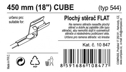 Stěrač FLAT BULK (CUBE) 18"/450mm