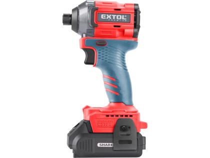 Utahovák rázový 1/4" aku SHARE20V, BRUSHLESS, 2Ah