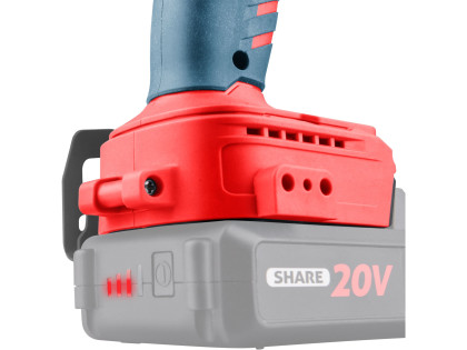 Utahovák rázový 1/4" aku SHARE20V, BRUSHLESS, bez baterie a nabíječky