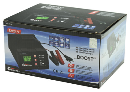 Nabíječka BOOST 10Amp microprocesor 12/24V PB/GEL/AGM/LiFePO4