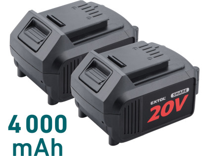 Pila řetězová aku SHARE20V, 40cm, BRUSHLESS, 2x4Ah