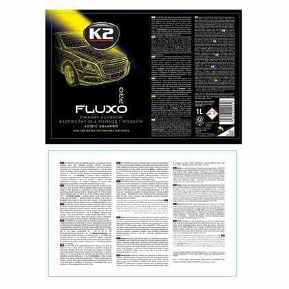 K2 FLUXO PRO 1l - kyselý šampon pro keramické povlaky