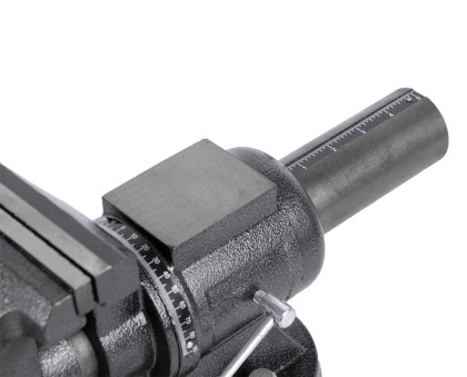 Dílenský svěrák s otočným tělem a základnou, 125 mm - HT300155