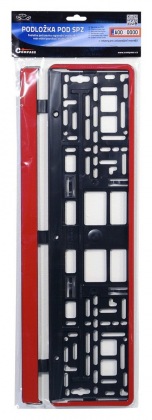 Podložka pod SPZ RED STRIP