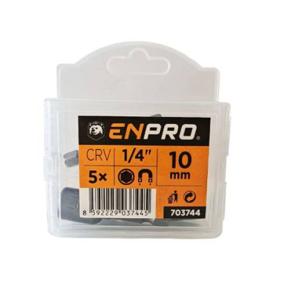 Adaptér 1/4" 6 hran, 10 mm, ENPRO