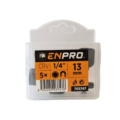 Adaptér 1/4" 6 hran, 13 mm, ENPRO