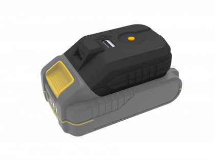 Adaptér aku USB nabíjecí se svítilnou