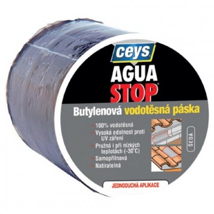 Agua Stop CEYS butylenová hydroizolační páska 15cmx10m šedá