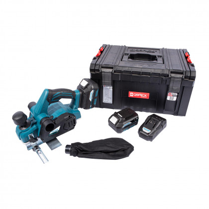 Aku hoblík 18 V + 2 baterie 5.0 Ah + nabíječka 3.5 A + box