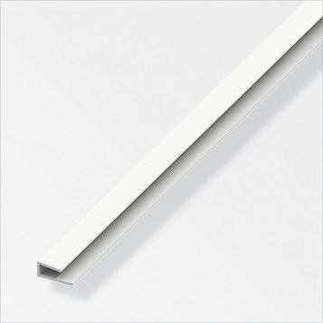 ALFER - Profil lemovací jednostranný PVC bílý 1000x4x15x1mm